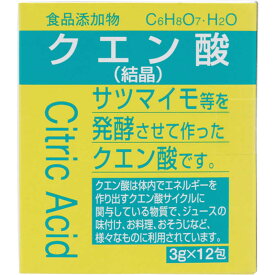 大洋製薬　食品添加物 クエン酸 分包 3g×12包