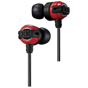 JVC�@�C���z�� �J�i���^ ���b�h/�u���b�N [��3.5mm �~�j�v���O]�@HA-FX11X-RB