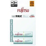 富士通　FUJITSU　ニッケル水素充電池　1900　単3×2B　HR-3UTC(2B)