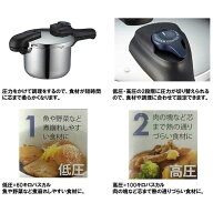 パール金属　《IH対応》クイックエコ　3層底切り替え式圧力鍋　3．5L　　H5040