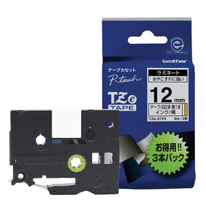 �u���U�[�@brother�@�y�����z�s�[�^�b�`�@���~�l�[�g�e�[�v�@��12mm�@�i�������^���C���^����3�{�p�b�N�j�@TZe-31V3