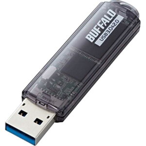 BUFFALO�@USB�������[�m64GB�^USB3�D0�^�L���b�v���n�@RUF3-C64GA-BK