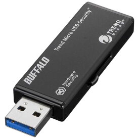 BUFFALO　USBメモリー［8GB／USB3．0／スライド式］ウイルスチェックモデル　RUF3-HSL8GTV ブラック