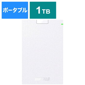 BUFFALO　外付けHDD ホワイト [ポータブル型 /1TB]　HD-PCG1.0U3-BWA