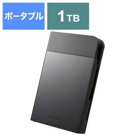 BUFFALO　外付けHDD　ブラック　［2．5インチ　／1TB］　HD-PZF1.0U3-BKA ブラック [2.5インチ]