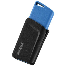 BUFFALO　USB3．1（Gen1）プッシュスライドUSBメモリ　64GB　ブルー　RUF3-SP64G-BL ブル−