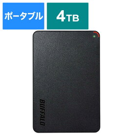 BUFFALO　外付けHDD ブラック [ポータブル型 /4TB]　HD-PCFS4.0U3-GBA
