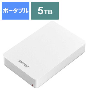 BUFFALO@USB3.1(Gen.1)Ή ϏՌ|[^uHDD 5TB[|[^u^/5TB]@HD-PGF5.0U3-GWHA zCg
