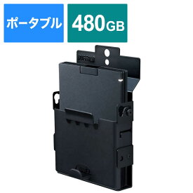 BUFFALO　TV録画・取り付け可能 外付けポータブルSSD 480GB　SSD-PGT480U3-BA ブラック