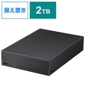 BUFFALO　外付けHDD テレビ・レコーダー録画用 ブラック [据え置き型 /2TB]　HD-CD2U3-BA