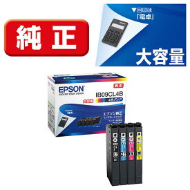 エプソン　EPSON　純正インクカートリッジ　4色パック　大容量インク　IB09CL4B