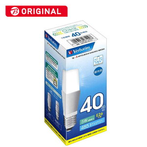 VERBATIMJAPAN�@LED�d���@�o�[�x�C�^���iVerbatim�j�@�mE26�^�����F�^40W�����^T�`�^�L�z���n�@LDT5D-G/V1