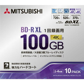 VERBATIMJAPAN　インジェットプリント対応　録画用BD−R　XL　100GB　10枚　VBR520YP10D3