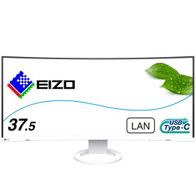 EIZO　PCモニター FlexScan ホワイト [37.5型 /UWQHD+(3840×1600） /ワイド /曲面型]　EV3895-WT