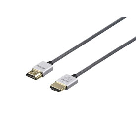BUFFALO　HDMIケーブル Premium シルバー [1m /HDMI⇔HDMI /スリムタイプ /4K対応]　BSHDPS210SV シルバ− [1m /HDMI⇔HDMI /スリムタイプ /イ−サネット対応]