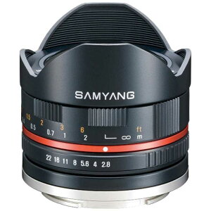 SAMYANG�@�J���������Y APS-C�p �mFUJIFILM X /�P�œ_�����Y�n �u���b�N�@8mm F2.8 UMC FISH-EYE II