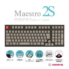 ARCHISS アーキス　ゲーミングキーボード CHERRY MX 静音赤軸 Mestro2S 黒 [USB /有線]　AS-KBM02/SRGBA 日本語JIS配列