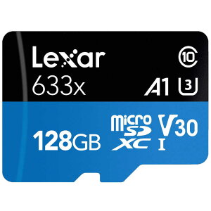 LEXAR@Lexar@High|Performance@633x@microSDXC@UHS|I@A1@U3@V30@128GB@LSDMI128BB1JP633A