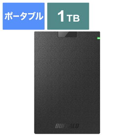 BUFFALO　外付けHDD　ブラック　［ポータブル型　／1TB］　HD-PCG1.0U3-BBA