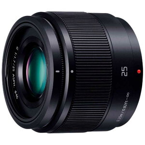 �p�i�\�j�b�N�@Panasonic�@�J���������Y LUMIX G 25mm/F1.7 ASPH. LUMIX �m �}�C�N���t�H�[�T�[�Y / �P�œ_�����Y �n �u���b�N�@LUMIX G 25mm/F1.7 ASPH. H-H025-K