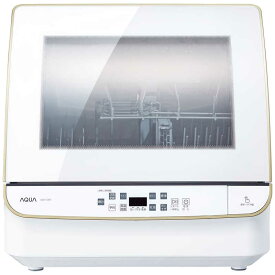 アクア　AQUA　食器洗い乾燥機 食器点数〜30点 フロントオープン 送風乾燥機能付き［1〜4人用］ホワイト　ADW-GM3