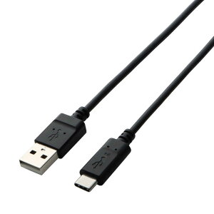 GR@ELECOM@1m[USB-C  USB-A]2.0P[u [dE] ubN@TB-AC10NBK