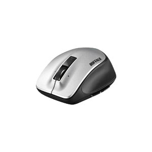BUFFALO�@�}�E�X Premium Fit [���[�U�[ /����(���C�����X) /5�{�^�� /USB] �V���o�[�@BSMLW500MSV