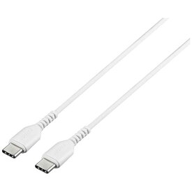 BUFFALO　0.5m[USB-C ⇔ USB-C]2.0ケーブル 充電・転送 ホワイト 　BSMPCCC205WH