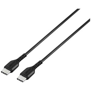 BUFFALO�@2m[USB-C �� USB-C]2.0�P�[�u�� �[�d�E�]�� �u���b�N �@BSMPCCC220BK
