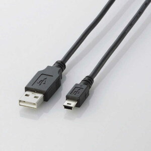 �G���R���@ELECOM�@3.0m USB2.0�P�[�u�� �yA�z�́yminiB�z�@U2C-M30BK