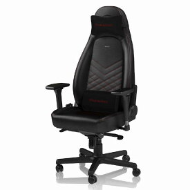 NOBLECHAIRS　ゲーミングチェア (ヘッドレスト ランバーサポート付) レッド　NBL-ICN-PU-BRD-SGL