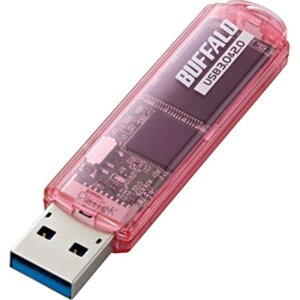 BUFFALO�@USB������ �s���N [16GB /USB3.0 /USB TypeA /�L���b�v��]�@RUF3-C16GA-PK