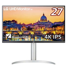 LG　PCモニター LG UHD Monitor 4K ホワイト [27型 /4K(3840×2160） /ワイド]　27UP650-W