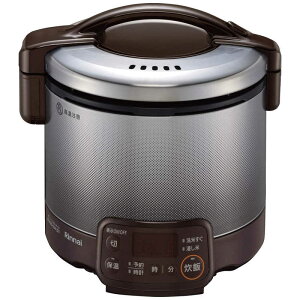 リンナイ Rinnai ガス炊飯器 0.54L(0.5~3合) こがまるシリーズ 電子ジャー付 タイマー付 都市ガス12・13A ダークグレー RR-030VQT-DB_13A ダークグレー