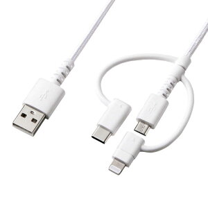 TTvC@1m[USB-C+Lightning+micro USB  USB-A]P[u [dE] MFiF؁@KB-IPLTCM10