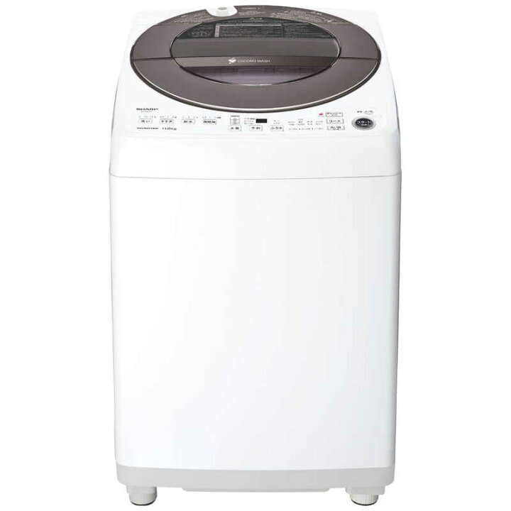 楽天市場 シャープ Sharp 全自動洗濯機 洗濯１１ ０ｋｇ 穴なし槽 ふろ水ポンプ付 洗濯機 11kg Es Gw11f S シルバー系 標準設置無料 コジマ楽天市場店