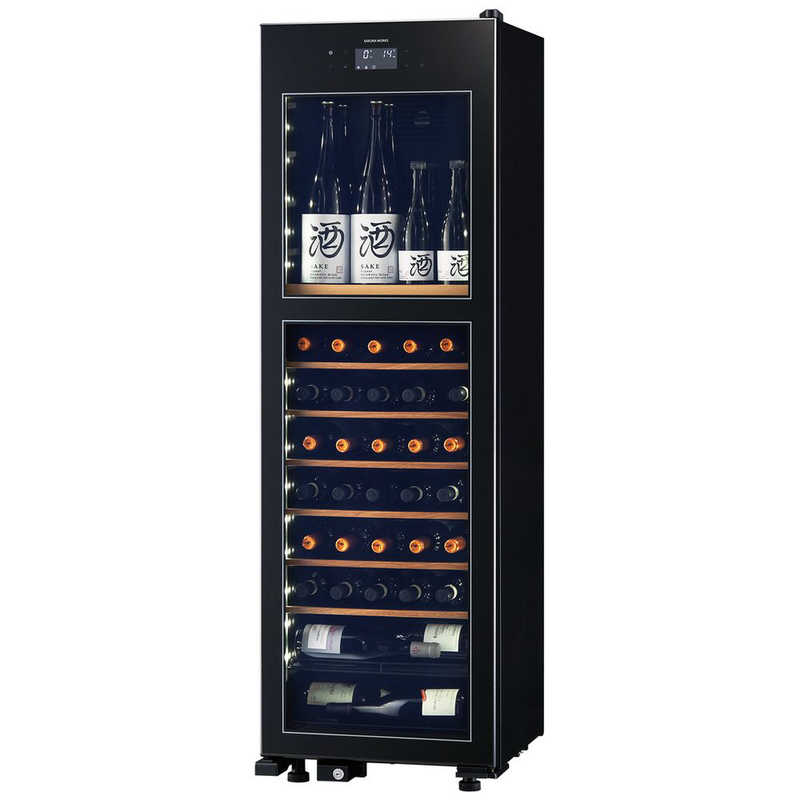<br>さくら製作所　氷温冷蔵機能付き 日本酒＆ワインセラー 氷温 M2シリーズ 黒 [63本  右開き]　LX63DM2Z-RH-B（標準設置無料）