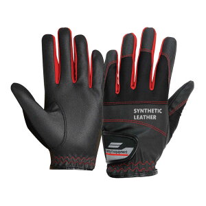おたふく手袋 PU手袋 ライト ブラックxレッド M K81