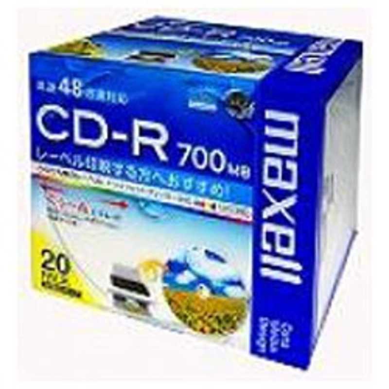 100％安い <br>マクセル データ用CD-R ひろびろシリーズ 48倍速対応 20枚パック 
