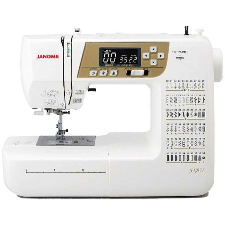 楽天市場】ジャノメ コンピュータミシン フットコントローラー付 JN831 