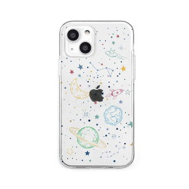 ROA　iPhone 13 2眼 ソフトクリアケース　COSMOS Dparks　DS21144I13