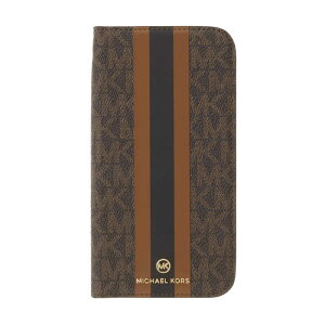 �}�C�P���R�[�X�@Folio Case Stripe with Tassel Charm for iPhone 13 Pro Max Brown�@MKSTBRWFLIP2167