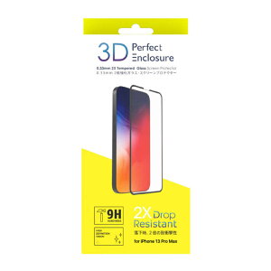 ABSOLUTE TECHNOLOGY�@Perfect 3D Enclosure for iPhone 13 Pro Max�i3D�^�C�v�E�K���X�X�N���[���v���e�N�^�[�j�@AT3DIP2021-67