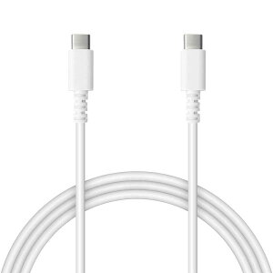 ラスタバナナ C to Type-Cケーブル PD対応ケーブル 1m ホワイト  R10CACC3A01WH