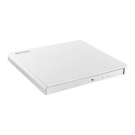 BUFFALO　DVDドライブ 外付け 光学式 DVD CD ポータブル Mac/Win　DVSM-PLV8U2-WHB