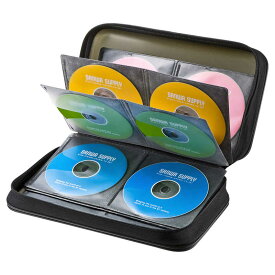 サンワサプライ　Blu-ray/DVD/CD対応セミハードケース 96枚収納 ブラック　FCD-WLBD96BK