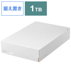 BUFFALO　外付けHDD USB-A接続 テレビ・パソコン両対応 ホワイト [1TB /据え置き型]　HD-LE1U3-WB