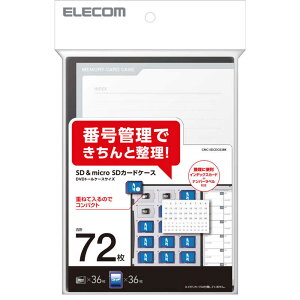 GR@ELECOM@SD/microSDJ[hP[X SD36+microSD36[ (ubN)@CMC-SDCDC02BK