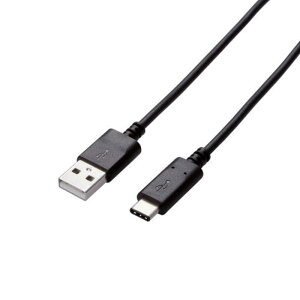 �G���R���@ELECOM�@USB-A �� USB-C�P�[�u�� [�[�d /�]�� /3.0m /USB2.0] �u���b�N�@U2C-AC30NBK