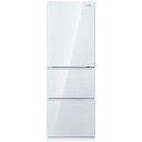【標準設置無料】 ハイセンス　冷蔵庫 3ドア 右開き 358L　HR-G3601W ガラスホワイト